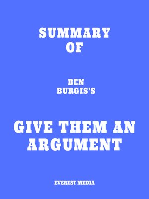 cover image of Summary of Ben Burgis's Give Them an Argument